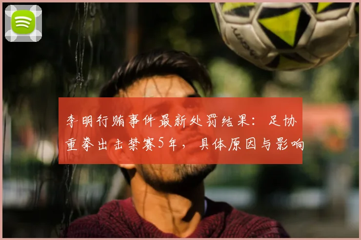 李明行贿事件最新处罚结果:足协重拳出击禁赛5年,具体原因与影响详解